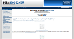 Desktop Screenshot of form8700-22.com